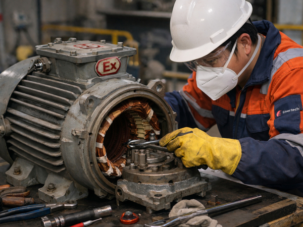 What special requirements are there when the explosion-proof motor is overhauled