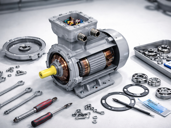 What special requirements are there when the explosion-proof motor is overhauled