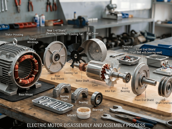 Removal steps and requirements of the motor